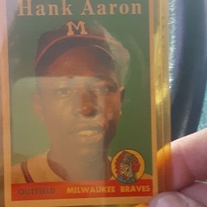 Hank Aaron baseball card